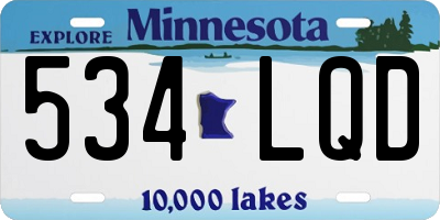 MN license plate 534LQD