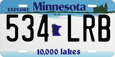 MN license plate 534LRB