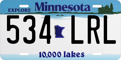 MN license plate 534LRL