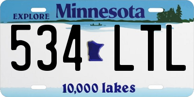 MN license plate 534LTL