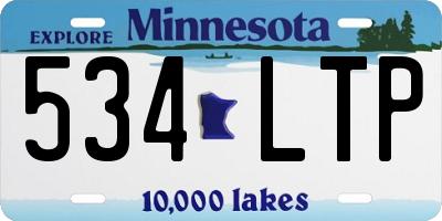 MN license plate 534LTP