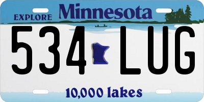 MN license plate 534LUG