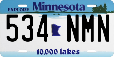 MN license plate 534NMN