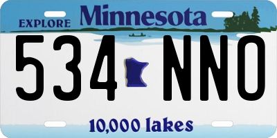 MN license plate 534NNO