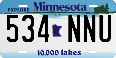 MN license plate 534NNU