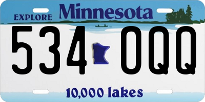 MN license plate 534OQQ