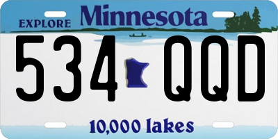 MN license plate 534QQD