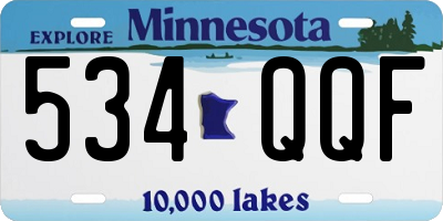 MN license plate 534QQF