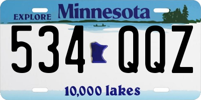 MN license plate 534QQZ