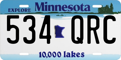 MN license plate 534QRC