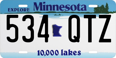 MN license plate 534QTZ