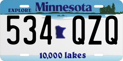 MN license plate 534QZQ
