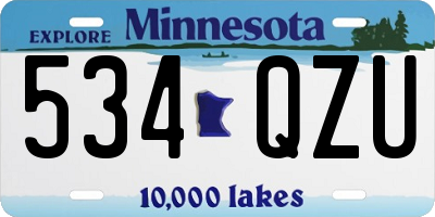 MN license plate 534QZU