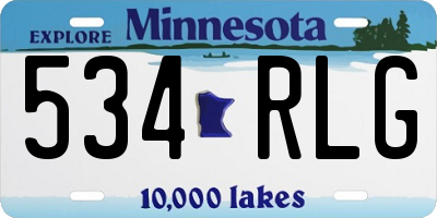 MN license plate 534RLG