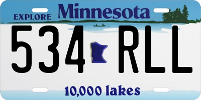MN license plate 534RLL