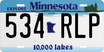 MN license plate 534RLP
