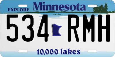 MN license plate 534RMH