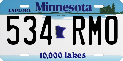 MN license plate 534RMO