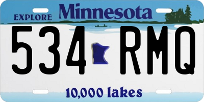 MN license plate 534RMQ