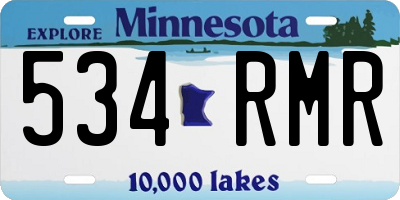 MN license plate 534RMR