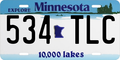 MN license plate 534TLC