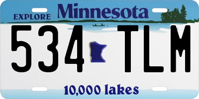 MN license plate 534TLM