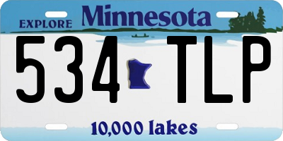 MN license plate 534TLP