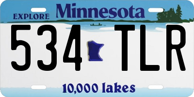MN license plate 534TLR