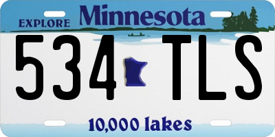 MN license plate 534TLS