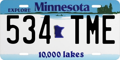 MN license plate 534TME