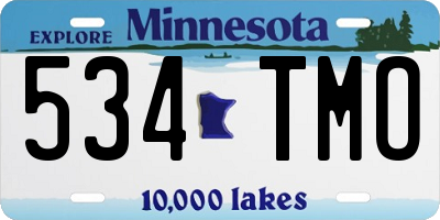 MN license plate 534TMO