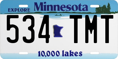 MN license plate 534TMT