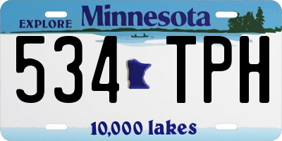 MN license plate 534TPH