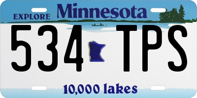 MN license plate 534TPS