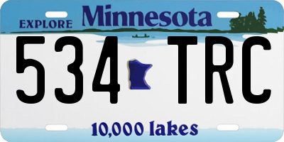 MN license plate 534TRC