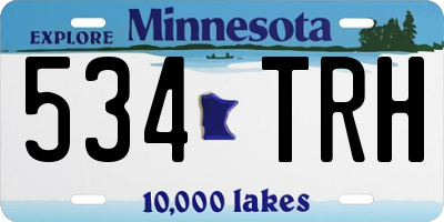 MN license plate 534TRH