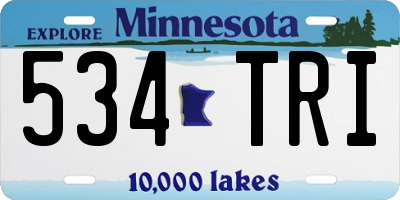 MN license plate 534TRI