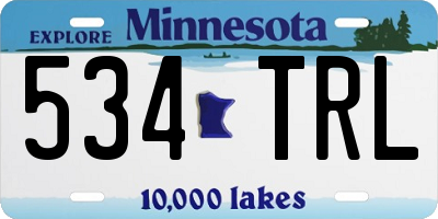 MN license plate 534TRL