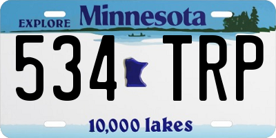 MN license plate 534TRP