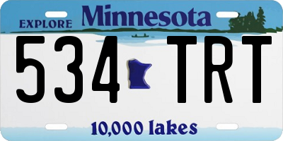 MN license plate 534TRT