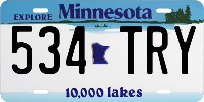 MN license plate 534TRY