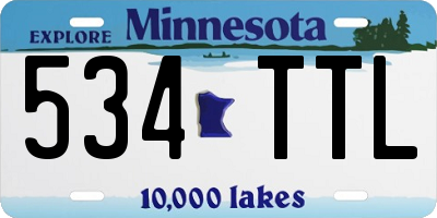 MN license plate 534TTL