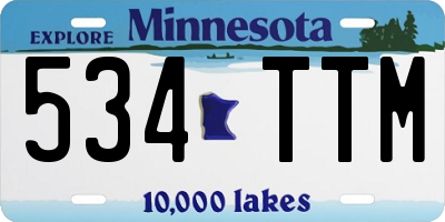 MN license plate 534TTM