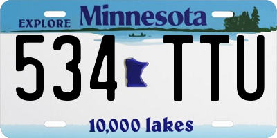 MN license plate 534TTU