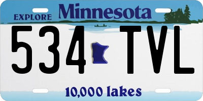 MN license plate 534TVL