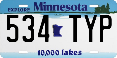 MN license plate 534TYP