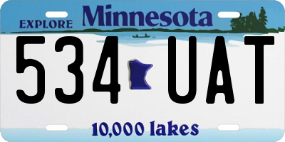 MN license plate 534UAT