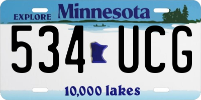 MN license plate 534UCG