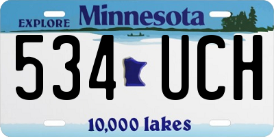 MN license plate 534UCH