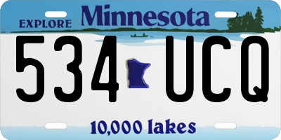 MN license plate 534UCQ
